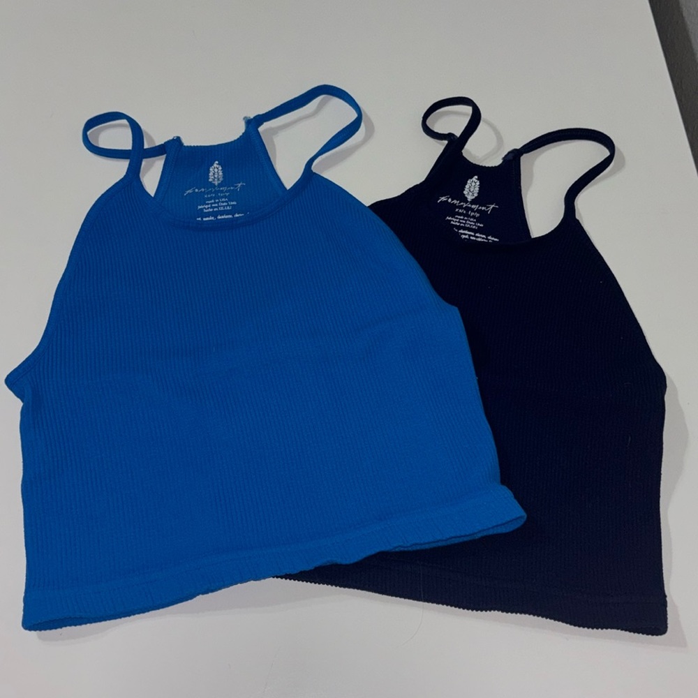 Free People - Happiness Runs Long Crop Tanks - size XS